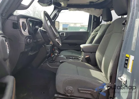 2025 Jeep Wrangler Sahara 4Xe из США, поврежденный, VIN 1C4RJXP60SW590336